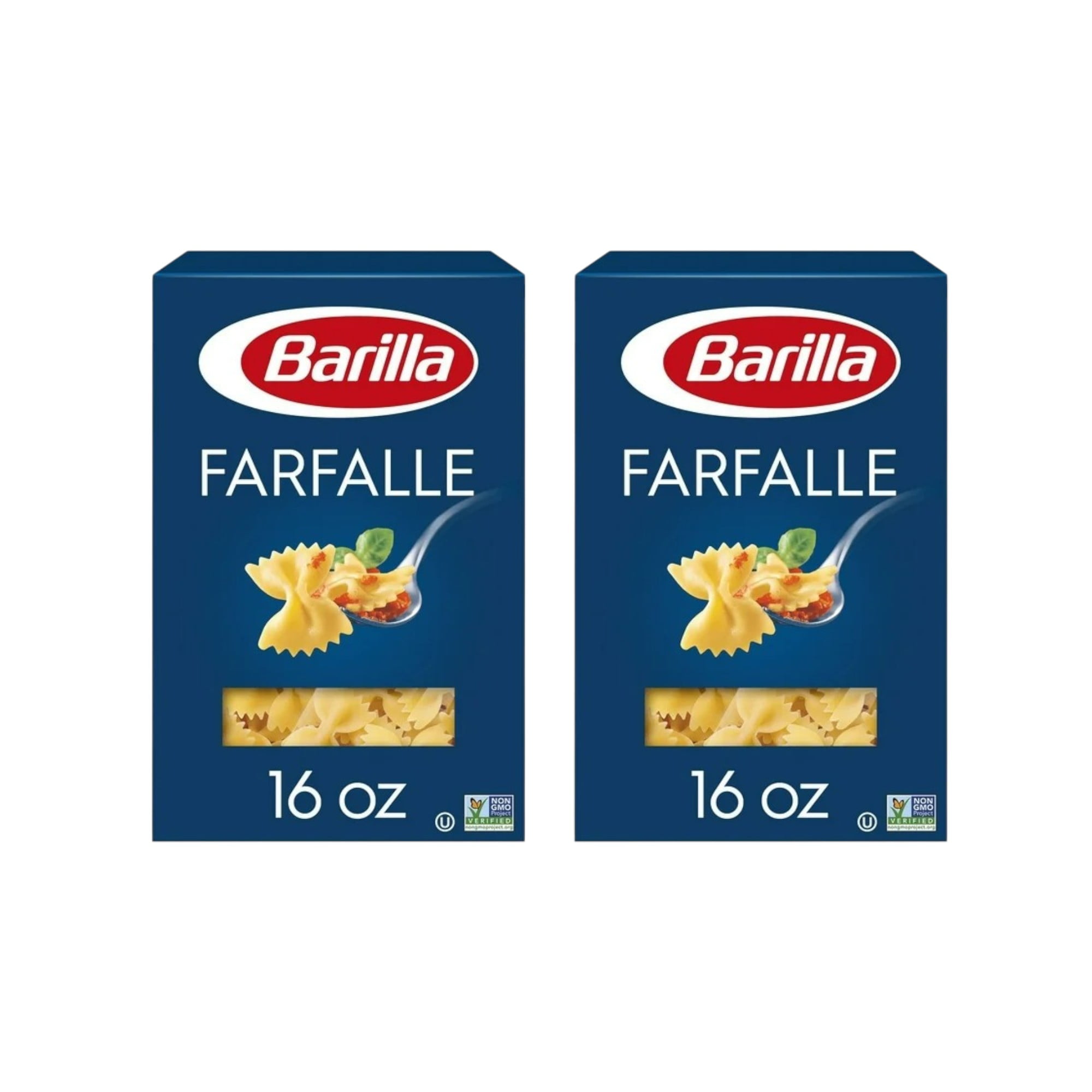 2 Pack ) Barilla Pasta Farfalle - Walmart.com
