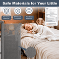 thumbnail image 6 of MONIRIXAR Retractable Baby Gate, 71" Extra Wide Mesh Dog Gate, 34" Tall, Gray, 6 of 12