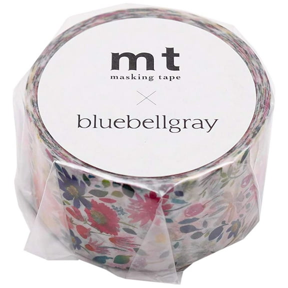 mt x Artist Series 'Bluebellgray Zinnia' washi Masking Tape - 1 Roll
