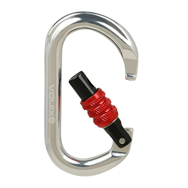 Almencla Mousqueton Verrouillable 25KN Clip D - Crochet pour Scaving Camping Extérieur