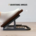 thumbnail image 2 of Foot Rest for Under Desk at Work, Ergonomic Wooden Desk Foot Rest with 7 Adjustable Angles, Anti-Slip Footrest Comfortable Foot Stools for Office Leg Rest, No Assembly, 2 of 8