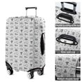 thumbnail image 5 of Monochrome Controllers Games Icons White Pattern Luggage Cover Fashion Suitcase Cover Baggage Covers Fit 25-28 Inch Luggage (Go Travel), 5 of 5