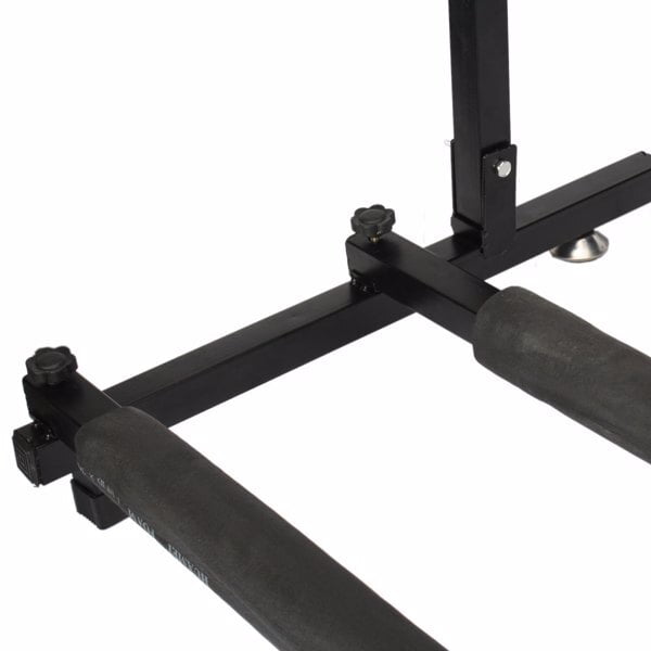 Alvantor Triple Folding Multiple Guitar Rack Stand Iron Frame with Protective Neoprene Tubing Holds Up to 9 Guitars Black