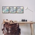 thumbnail image 2 of Stupell Industries Sea Life Plank Pattern Animals & Insects Painting Black Framed Art Print Wall Art, 12 x 12, Set of 3, 2 of 9