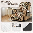 thumbnail image 3 of Yuyamidu Leopard Print Recliner Chair Cover Sofa Slipcover Waterproof Stretch Recliner Couch Protector for Living Room Replacement Reclining Chair Cover Furniture Protector, 3 of 7