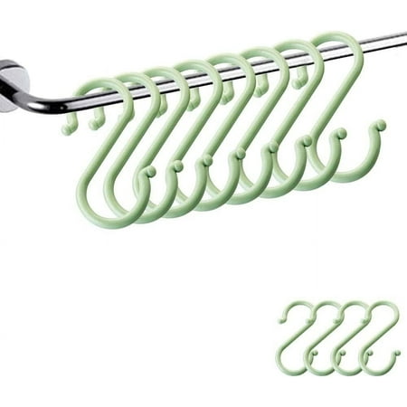 

Pack of 24 Plastic Hanging S-Hooks Creative Multi Purpose Plastic S Shaped Double Head Hanger Hooks Small (2.7 Inch) Pink