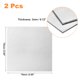 thumbnail image 2 of Uxcell 2Pack 75mm x 75mm x 3mm Rectángulo 6061 Hoja de Aluminio Placa de Metal Plana, 2 of 5