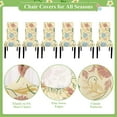 thumbnail image 4 of Touchbetter Chair Covers for Dining Room Set of 6, Stretch Pattern Dining Chair Cover Washable Kitchen Chair Slipcovers Removable Seat Protector Covers for Home Party Wedding Ceremony, 4 of 8