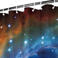 thumbnail image 3 of Colorful Starry Sky and Universe Modern Waterproof Shower Curtain Set with 12 Hooks, Washable Decorative Bathroom Shower Curtain, 3 of 6