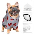 Disketp Ladybug Dog Hoodie Dog Clothes with Hat, Pet Winter Clothes