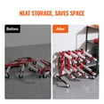 thumbnail image 4 of VEVOR Car Dolly Rack Hydraulic Trolley Jack Stand Organizer 4-Dolly Capacity, 4 of 9