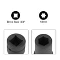 thumbnail image 3 of Unique Bargains 3/4' Drive by 18mm Deep Impact Socket, 6-Point, Cr-Mo Alloy Steel, Metric, 3 of 3