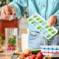thumbnail image 5 of Ice Cube Tray with Lid and Bin (4 Pack, Multi) Silicone Plastic Ice Cube Trays for Freezer, BPA Free Ice Trays with Bin, Ice Scoop, Ice Tong and Drinking Straw Stackable Ice Trays for Cocktail, 5 of 5