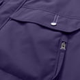 thumbnail image 3 of Mrmaere Hooded Multi Pocket Cargo Jacket Men Hooded Button Zip Up Casual Workwear Jacket Purple L, 3 of 7