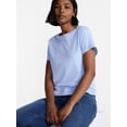thumbnail image 4 of No Boundaries Washed Relaxed Fit Cotton Tee, Women's XXS-XXL, 4 of 5