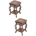 thumbnail image 6 of Set of 2 Table Vintage Plant Stand Base Decorative Holder Office, 6 of 8