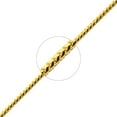 thumbnail image 3 of LoveBling 10K Yellow Gold Solid Diamond Cut Franco Chain Bracelet (2.8mm, 8"), 3 of 4