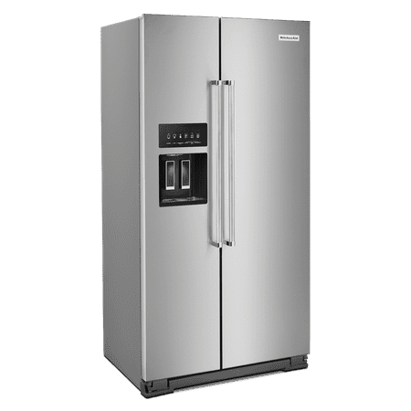 KitchenAid - 22.6 Cu. Ft. Side-by-Side Counter-Depth Refrigerator - Stainless Steel