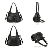 KL928 PU Leather Purses and Handbags for Women Multi-Pocket Crossbody Bag with Adjustable Straps
