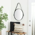 thumbnail image 3 of DecMode 25"W, 31"H Round Wall Mirror, Black, 3 of 10