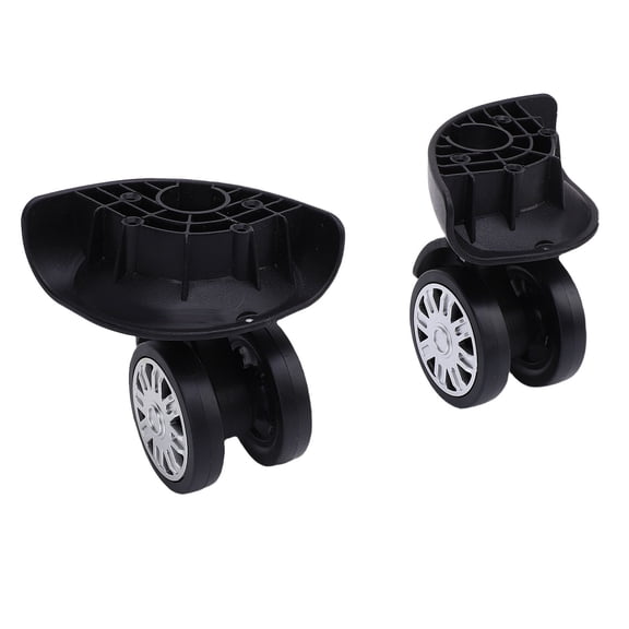 BIMZUC Premium Heavy Duty Suitcase Wheels, 3.5" Universal Silent & Wear-Resistant ABS Luggage Caster Replacement Kit with Screws for Travel Bags & Rolling Suitcases (1 Pair / 2 Pcs, Black)