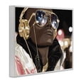 thumbnail image 2 of Stupell Industries Art Deco Starry Eyed Shades with Headphones White Framed Giclee Art, 14 x 11, by Franklyn Gregory, 2 of 8