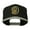 Black Silver, variant on Arial Number 9 Embroidered Classic Two Tone Cap - Neon Yellow OSFM