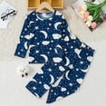 thumbnail image 2 of JUMEYU Pajamas for Girls Trendy Kids Pajamas for Girl Sleepwear Toddler Clothes Size 7-8 (Blue,7-8 Years), 2 of 4