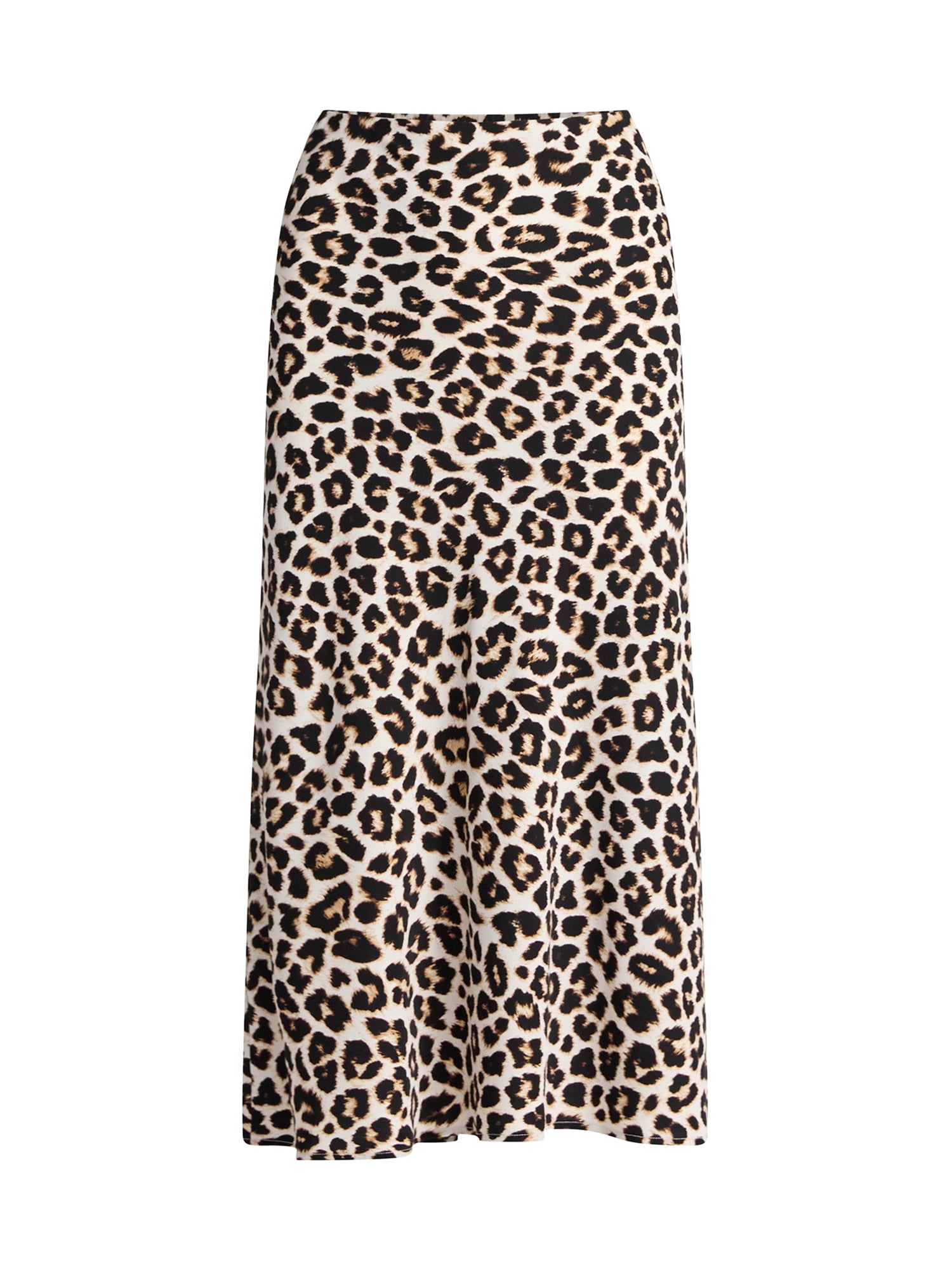 Time and Tru Women's Midi Pull On Slip Skirt, Sizes XS-XXXL