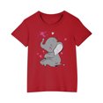 thumbnail image 1 of RXIRUCGD 2025 Vêtements d'Été pour Enfants T-shirt Imprimé Mode Mignon Col Rond Manches Courtes, 1 of 5