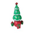 thumbnail image 2 of Fiudx Árbol de Navidad Inflable, Luces Led para Decoración Nocturna, Material Reciclable, Decoración para Cajas de Regalo, Decoración Navideña para Exterior E Interior, Tamaño 170 X 115 Cm, Fácil de, 2 of 7