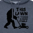 thumbnail image 3 of Instant Message - This Lawn Sasquatch - Men's Pullover Hooded Fleece Sweatshirt, 3 of 7