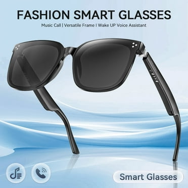 Ueasy Smart Glasses for Men Women Polarized Sunglasses With Bluetooth Wireless Audio Built-in Speakers For Athletic and Outdoor Use, UV Protection Voice Control