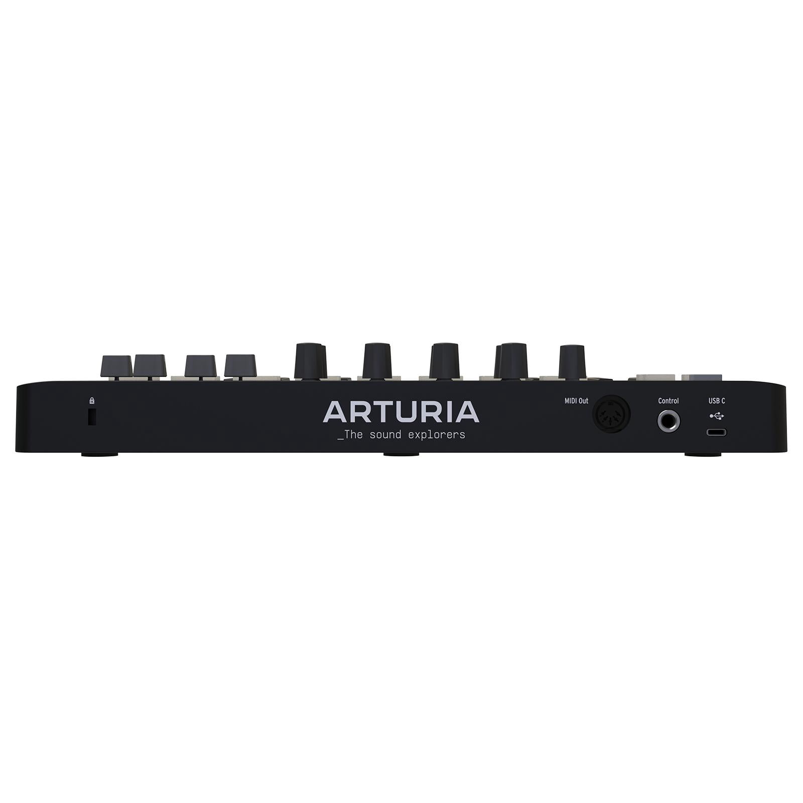 Arturia MiniLab 3 Universal MIDI Hybrid Keyboard Controller Deep Black with Headphones Package