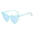 thumbnail image 4 of Gafas de sol Salvador forma de corazón anteojos para actividades al aire libre marco azul, 4 of 9