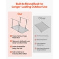thumbnail image 4 of KFFKFF Wheelchair Ramp with Handrails, 44.9 x 33.5 in, Heavy Duty Aluminum Handicap Ramp, 440 lbs Capacity, Non-Slip Portable Threshold Ramps, 4 of 9