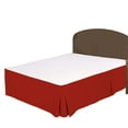 thumbnail image 2 of 100% Egyptian Cotton 1 PCs Box Pleated BedSkirt 18 inches (Blood Red,Queen), 2 of 5