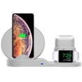 thumbnail image 1 of Cargador inalámbrico 3 en 1 para Apple Watch Series 5/4/3/2/1 AirPods 1/2 iPhone 11 Pro Max iPhone X XS Max XR Samsung Galaxy S10 Adepaton  LN-0506, 1 of 7
