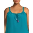 thumbnail image 2 of The Pioneer Woman Woven Camisole and Shorts Pajama Set, 2-Piece, Women’s, 2 of 7
