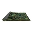 thumbnail image 2 of Ahgly Company Indoor Round Persian Turquoise Blue Traditional Area Rugs, 5' Round, 2 of 4