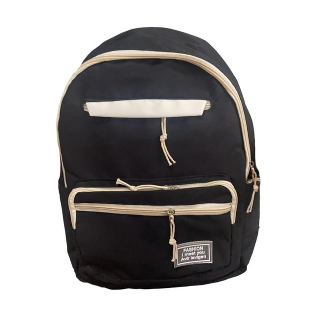 MERIGLARE Sac à Dos pour Enfants Bretelles d'Épaule Ajustables Sac à Dos pour Randonnée Camping en Plein Air Noir