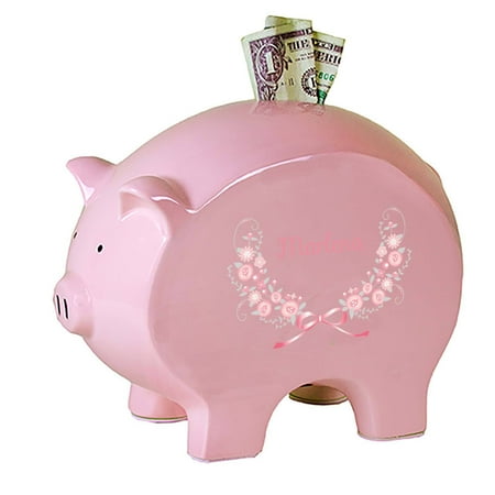 My Bambino Asymmetrical Pig Piggy Banks & Money Jars Pink /Gray