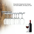 thumbnail image 4 of Porte-bouteilles Porte-Verres à Vin en Chrome Fer à Double Rangée Porte-Boîte à Pied Mural, 4 of 7