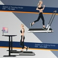 thumbnail image 4 of Costway up to 7.5MPH 2.25HP 2-in-1 Folding Under Desk Treadmill with Remote Control APP White, 4 of 10