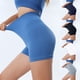 thumbnail image 1 of Jacenvly New Biker Shorts for Women Summer Leisure Solid High Waisted Sports Shorts Quick Drying Elastic Waist Biker Shorts Plus Size, 1 of 7