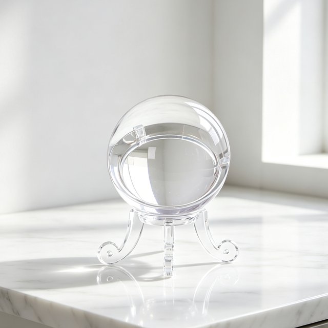 BESTYASH 6Ud Soporte Acrílico Para Bola De Cristal Con Base Antideslizante Para Exhibir Ornamentación