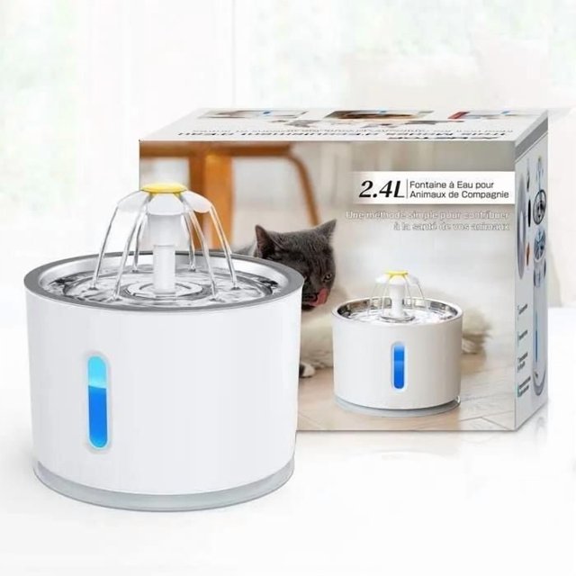 Distributeur d'Eau - Noname - 2,4l - Acier Inoxydable - Arrêt Automatique - Filtre Remplaçable