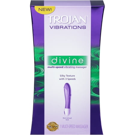 Trojan Vibrations Divine Multi-Speed Vibrating (Best Realistic Vibrating Dildo)