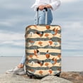 thumbnail image 3 of Lsque Funny Chicken Printed Luggage Cover, Travel Luggage Protector,Scratch and Dirt Resistant, Fits 18-32 Inch Luggage -, 3 of 9