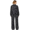 thumbnail image 2 of Xoenoiee Black Leopard Print Women's 2 Piece Sets Sweatshirt Casual Travel Outfits Lounge Wide Leg Tracksuit Cozy Sweatsuits Fashion 2026, M, 2 of 7